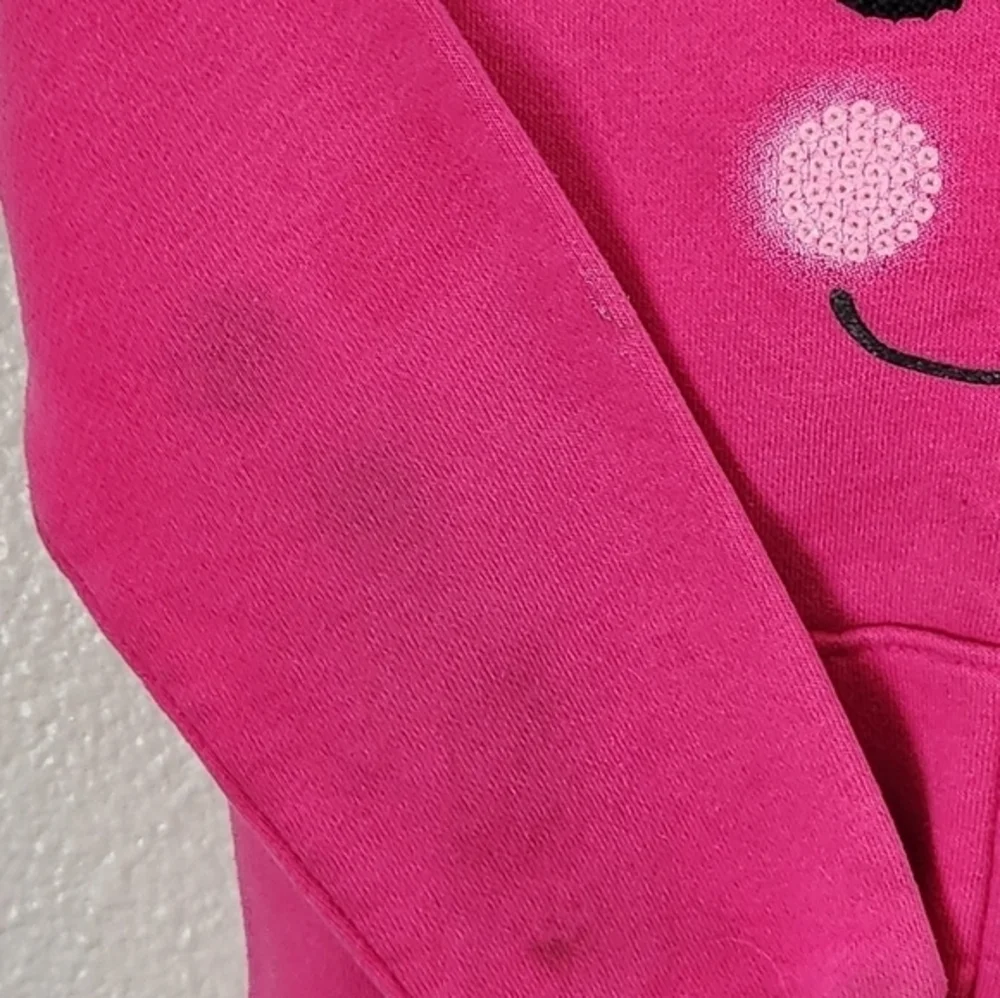 Sonoma Lifestyle Girls Kitty Cat Zip-up‎ Sweatshirt Size 3T Pink